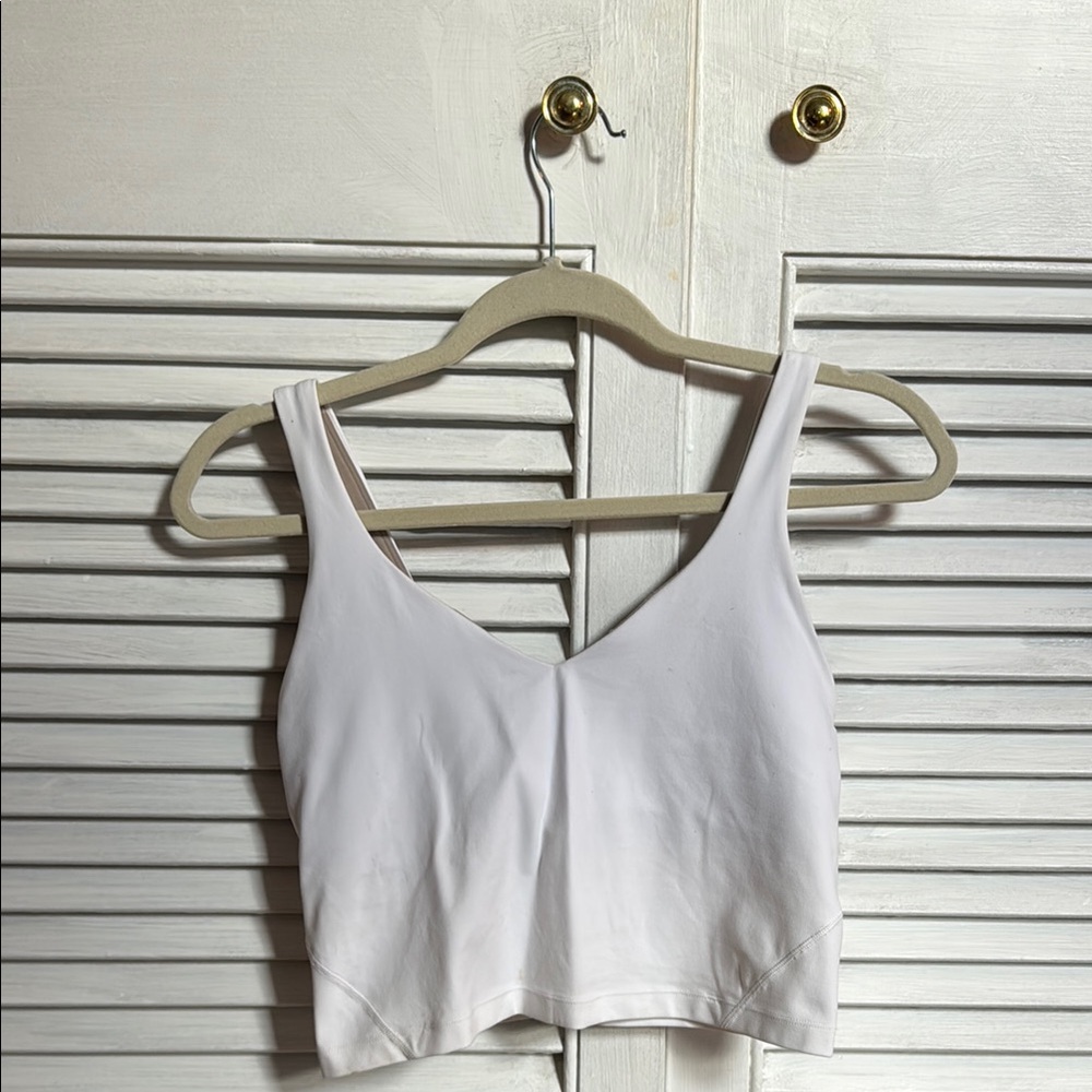 White Sleeveless Crop Top